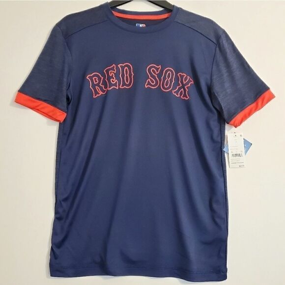 MLB Red Sox Size S - mesh wordmark t-shirt - Picture 1 of 4